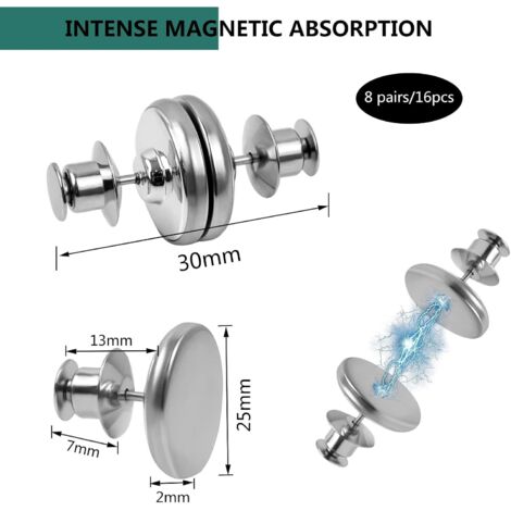 Set di 2 fermatende magnetici fatti a mano da 40,6 cm