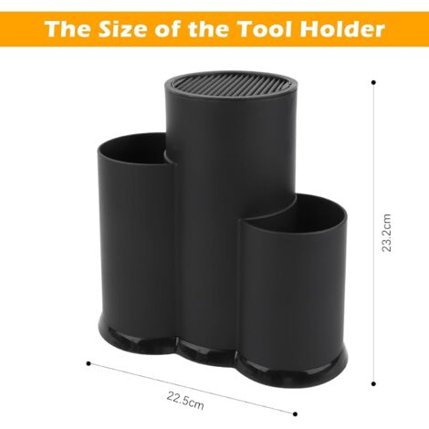 Sourcing Map 10 Protezioni Per Bordi Coltelli In Plastica Universali, Nero, 20,5 Cm - 3