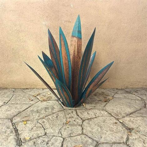 Pianta di Agave In Metallo Fai-da-te, Decorazione Artistica da Giardino, Decorazioni per Casa, Statua All'aperto, Patio, Ornamenti da Prato, Decorazioni Primaverili, Scultura Rustica di Tequila ,4,A