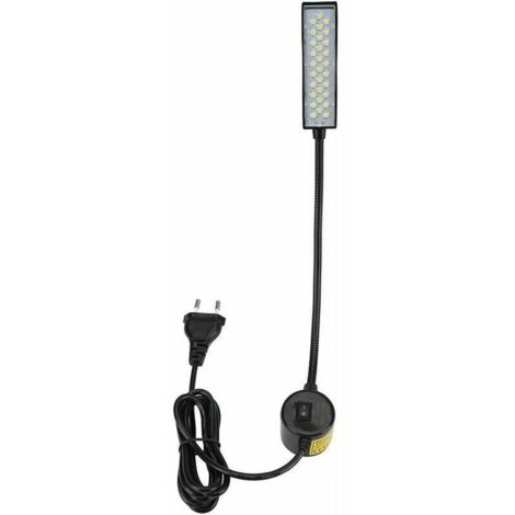 Lampada LED Magnetica 5W Con Collo D'Oca Flessibile - Per Macchina Da Cucire, Tornio, Trapano A Colonna - Luce Da Lavoro Industriale - 4
