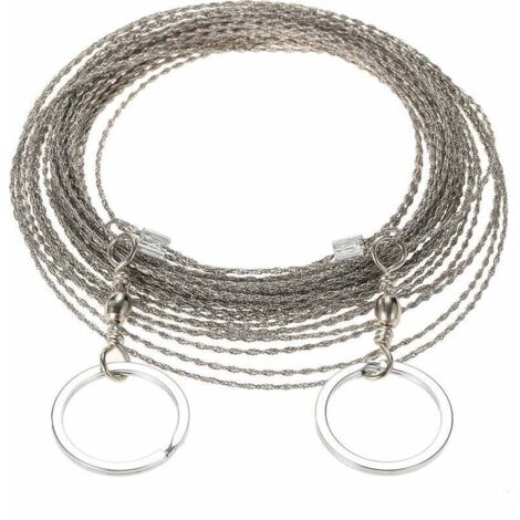 Cavo Di Sicurezza A Doppio Anello Da 2 Metri In Robusto Acciaio - Foto 3