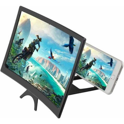 Lente Di Ingrandimento Pieghevole Per Smartphone – Stand HD Per Film E Giochi