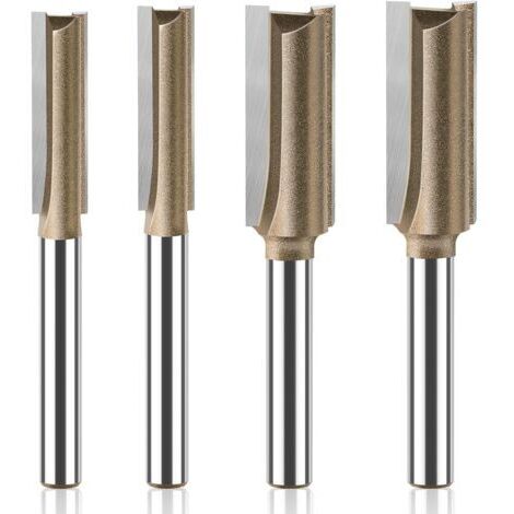 Punte per fresatrici Stile 1/4 X 1/4 gambo fresa argento utensili da taglio per lavorazione del legno | Leroy Merlin