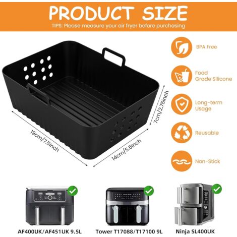 12 Calamite Per Friggitrice Ad Aria, Set Di 4 Magnetini Lunghi E 8 Corti In Silicone Alimentare Senza BPA, Tengono La Carta Forno E Proteggono Dal Bruciato
