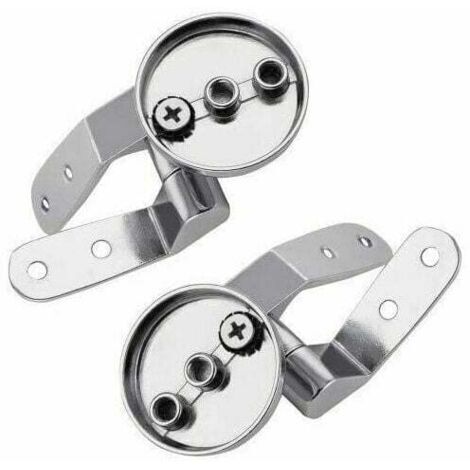 HOMURY Set Di Cerniere Per Sedile WC In Acciaio Inox - Viti Di Fissaggio Universali Per Riparazione Coperchio Water, Adatto A WC Rotondi E Ovali