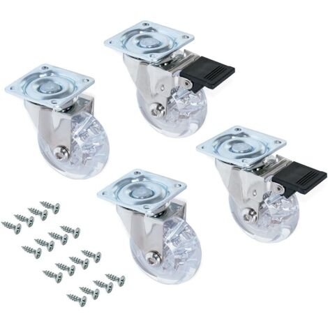 RUOTA IN GOMMA CON SUPPORTO A PIASTRA GIREVOLE 85 Mm 1500206 - Foto 6