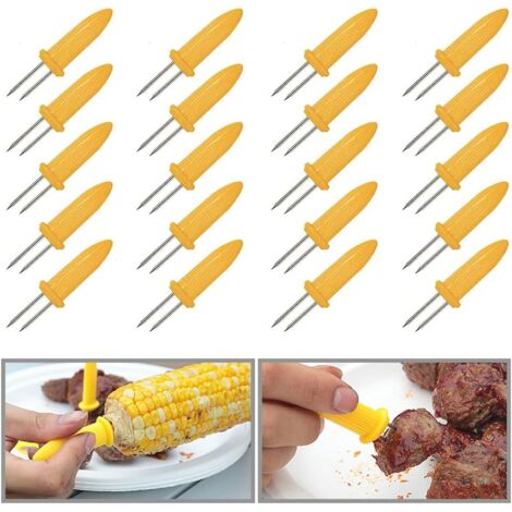 Set 20 Spiedini In Acciaio Inox Antiruggine - Design Piatto E Impugnatura A Spirale, Perfetti Per Barbecue E Arrosticini