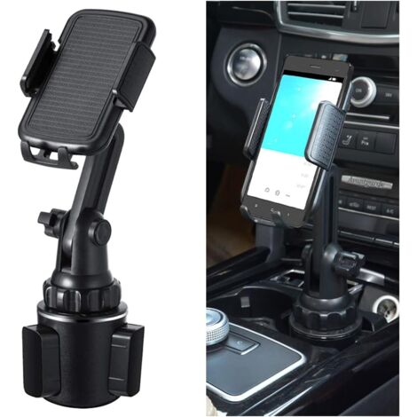 Supporto per telefono cellulare, supporto universale per auto con angolo regolabile, supporto per smartphone, supporto universale per smartphone con rotazione a 360°, accessori per auto regolabili