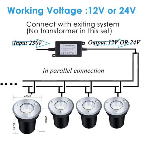 6 Faretti LED Da Incasso 12V/24V Per Camper, Roulotte E Barca – Cromato, Dimmerabili, Diametro 68mm - 6