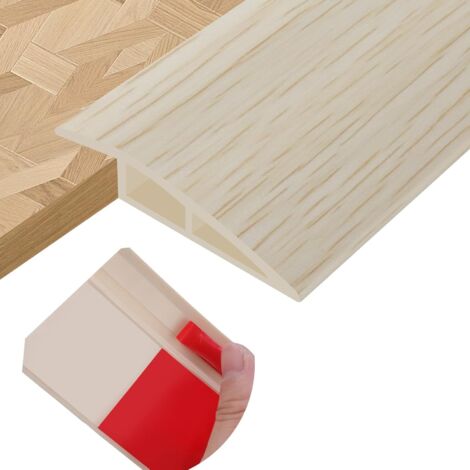 Striscia Di Soglia In Alluminio 120 Cm | Transizione Pavimento Porta | Rampa Coprigiunto 35 Mm Larghezza | Colore Nero