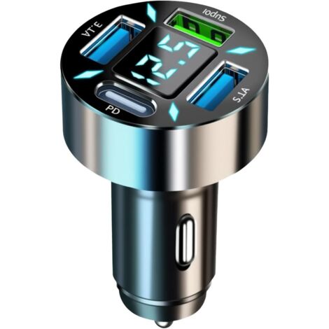 Caricabatterie Per Auto Da 30W Con PD QC3.0 E Doppia Porta USB - Foto 8