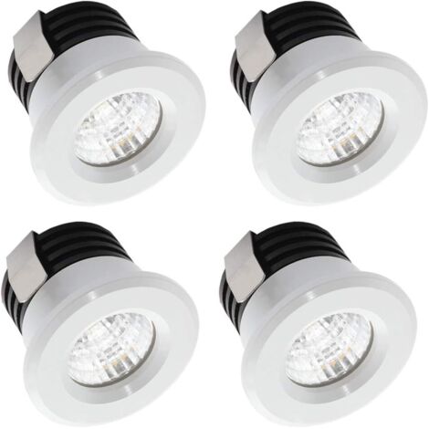Maxant Kit 5 Mini Faretti LED Da Incasso 3W – Luce Bianca (6000-6500K), Alloggiamento In Alluminio, Driver Incluso (Foro 30mm) - 4