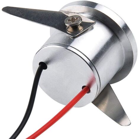 4 PZ Mini Faretto Led Da Incasso 1W DC 12V Caldo 3000K Carcassa Argento Angolo 120 Gradi Foro 15mm 20X25mm | Leroy Merlin