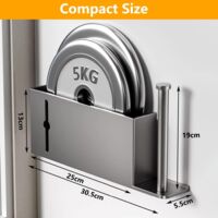 Confezione Da 4 Scatole Portaoggetti Autoadesive Da Parete Per Cucina Armadietti Bagno Frigorifero Piccoli Oggetti 90067446