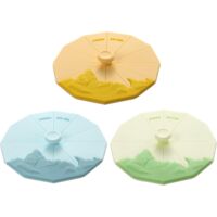 Coperchi per tazze in silicone (set da 3), coperchi per tazze in silicone multicolore per tazze, tazze, coperchi per tazze flessibili, copritazze