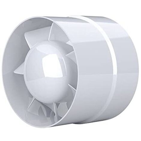 Ventilador Extractor De Cocina 120 Mm, 130 M³/h - Silencioso, Con Válvula Antirretorno, IPX2, Ideal Para Baño, Garaje O Oficina