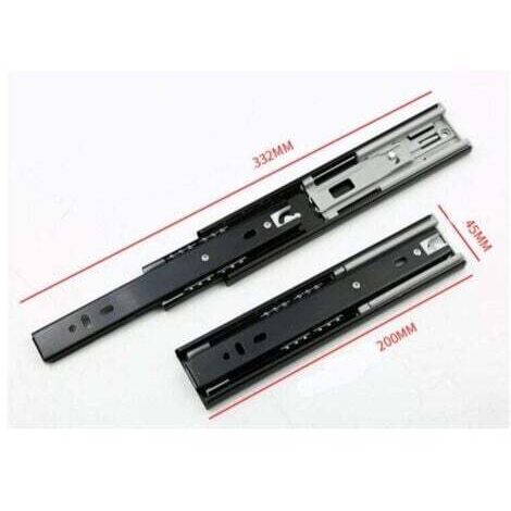 4 Pares De Guías Para Cajones De 24 Pulgadas, Ontaje Lateraltrasero, Con Cierre Autoático