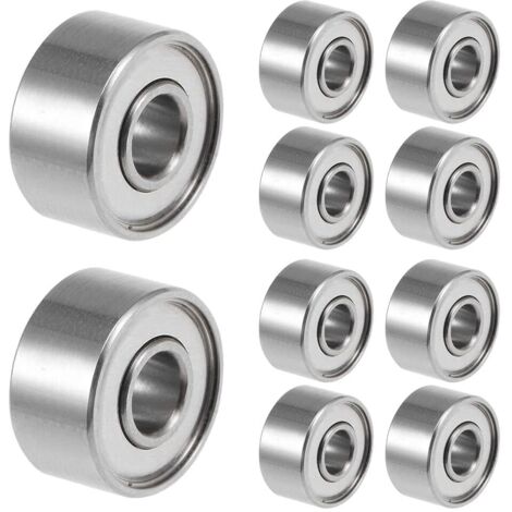 LaBlanc - Paquete de 10 bolas 693ZZ, 3 x 8 x 4 mm, Acero, Con doble blindaje (1/5)