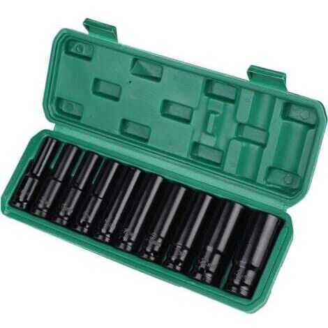 LaBlanc - Juego de 10 dados de impacto de 1/2" (10, 12, 13, 14, 15, 16, 17, 19, 22 y 24 mm) (1/5)