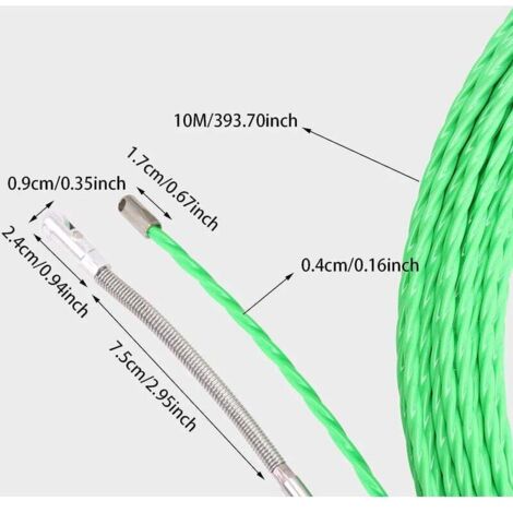 Extractor de cables eléctrico, aguja de 4 mm para electricistas ...