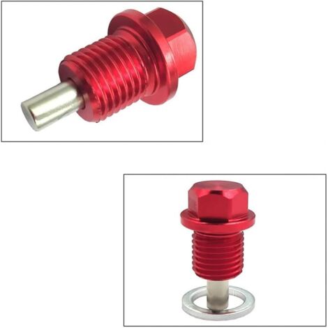 Perno De Drenaje De Aceite Magnético De Acero Inoxidable HPS, Rosca M14x1.5, Compatible Con Varios Mazda, Incluye Arandela De Cobre