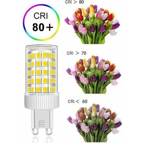 ZHIYUE Paquete De 6 Bombillas LED G9 10W Blanco Frio 6000K 1000lm G9 No Regulable Equivalentes Bombillas Halógenas 100W G9 Bombillas De Bajo Consumo, Lámpara LED De Enchufe G9 Bombilla Cápsula