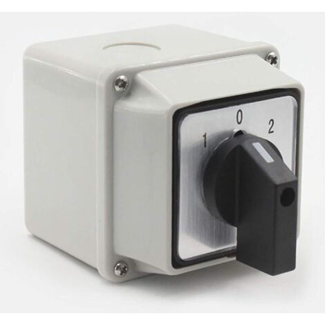 LaBlanc - Interruptor de conmutación de 3 posiciones, 8 terminales de tornillo, interruptor de conmutación de rotación de leva, 220 V/20 A (1/5)