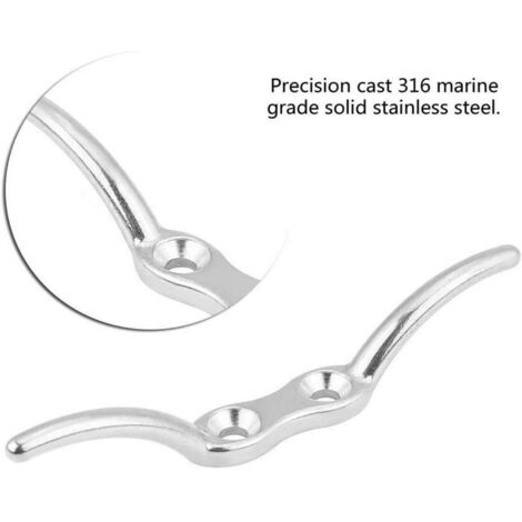 Patère 2 Crochets Mural Chrome En Acier Chromé, Verre Satiné Et