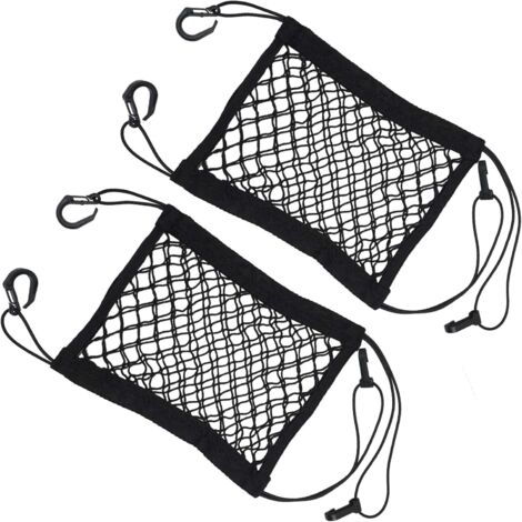 Red de almacenamiento elástica para motocicletas, bicicletas y scooters, con ganchos, ideal para asegurar cascos, equipaje y accesorios. (1/5)