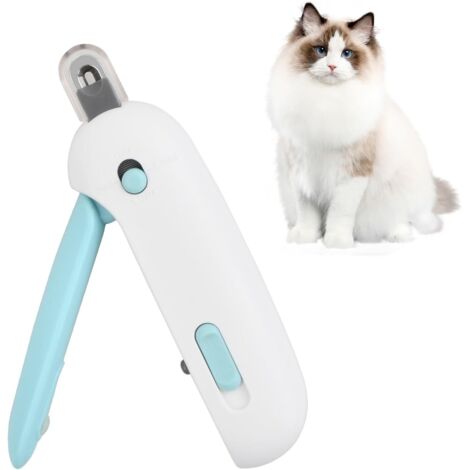 Cortaúñas profesional para gatos con protección y bloqueo de seguridad, herramientas de cuidado de belleza, evita cortes excesivos, para gatos pequeños, cachorros y perros pequeños. (1/5)