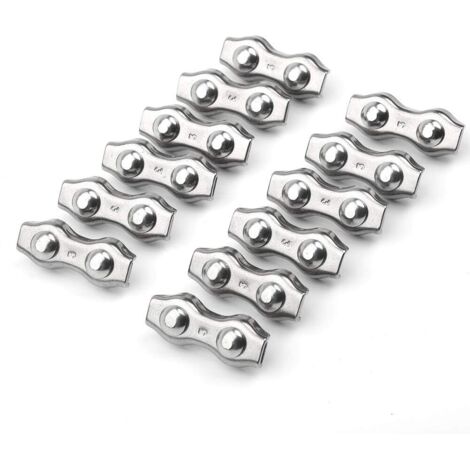 Super Sharky 4 Abrazaderas Para Cuerda De 10 Mm – Tensores Para Toldos Y Barcos – Plástico Con Fibra De Vidrio – Resistentes A UV Y Agua Salada