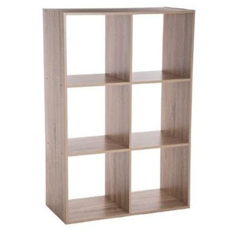 Meuble de rangement cube Karree Anthracite/chêne doré 142.4x143cm Vicco