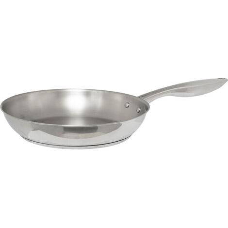 Poêle en Inox Résilience de 28 cm - Haute qualité, compatible tous feux y compris induction - Livraison gratuite (1/5)