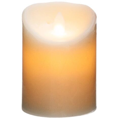 Atmosphera – Bougie LED ronde 10cm en cire paraffine – Ambiance chaleureuse – Fonctionnement à piles – Décoration intérieure élégante (1/4)
