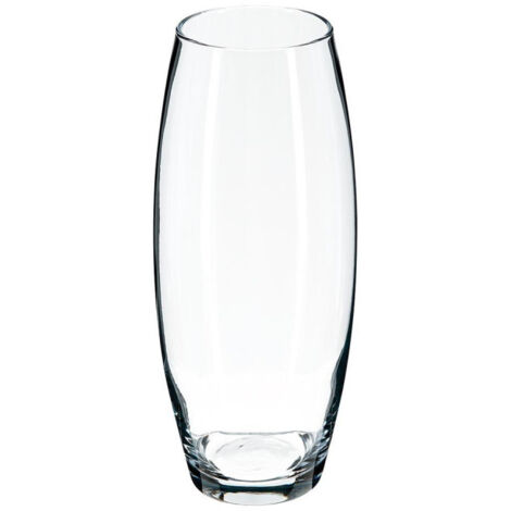 Vase Bombé en Verre Transparent "Flora" - Dimensions : D 11 cm x H 26 cm - Livraison Gratuite