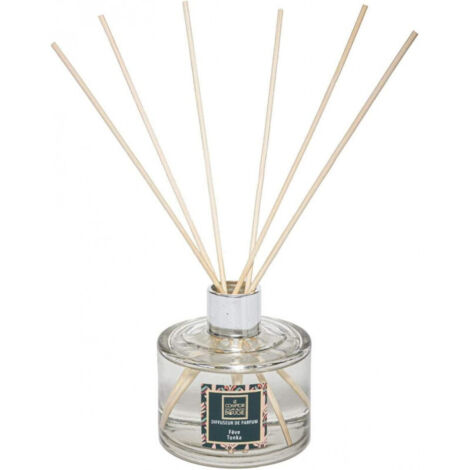 Diffuseur de parfum Fève Tonka 200 ml avec 6 Bâtonnets - Atmosphera