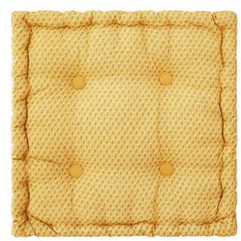 Atmosphera – Coussin de sol en coton 40 x 40 cm – Motif Otto – Design capitonné avec boutons contrastés – Pour intérieur cosy - OTTO 40 X