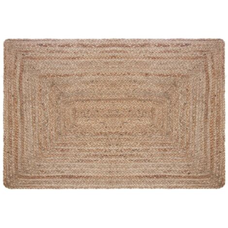 Atmosphera – Tapis décoratif en jute naturel 60 x 90 cm – Tapis scandinave pour salon, chambre ou cuisine – Facile à entretenir et durable