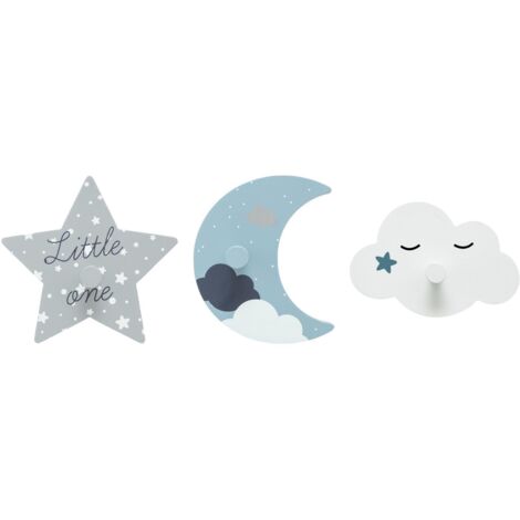 Lot de 3 patères pour enfant en MDF (1/6)