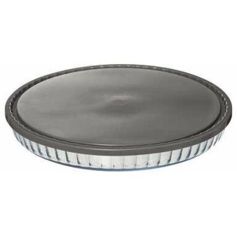 Moule à pâtisserie râpé, verre avec couvercle, Ø 30 cm (1/5)