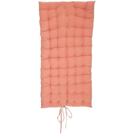 Atmosphera – Matelas de sol berlingot terracotta 120 x 60 x 5 cm – Coton et polyester – Confort optimal pour enfants et salles de jeux (1/6)