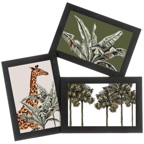 Atmosphera – Cadre photo pêle-mêle 3 photos 29,5 x 28,7 cm – En résine de plastique avec cristaux – Design déstructuré pour décoration moderne