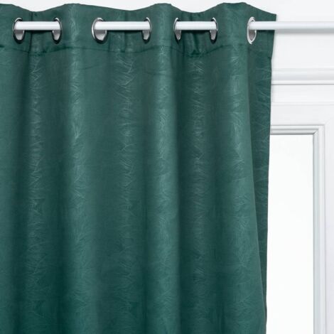 Rideau occultant Feuilles vert 140x260cm - Atmosphera créateur d'intérieur