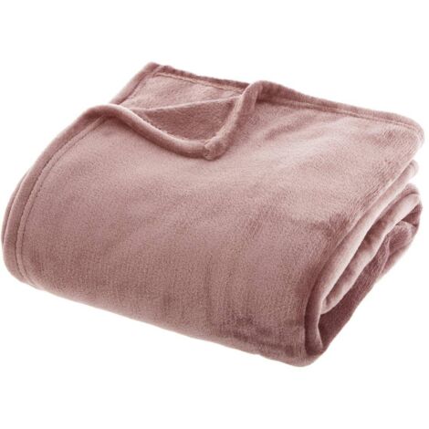 Atmosphera – Tapis en flanelle rose 180 x 230 cm – Douceur exceptionnelle – Lavable en machine – OEKO-TEX certifié