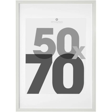 Cadre Photo Blanc pour Photo 50 x 70 cm - Atmosphera