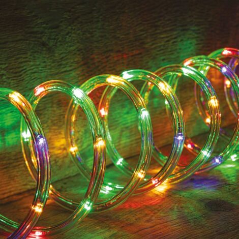 Fééric Lights And Christmas – Guirlande lumineuse extérieure multicolore 24m – 432 LED – Alimentation électrique – PVC résistant aux intempéries