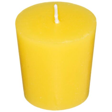 Atmosphera – Lot de 10 bougies parfumées citronnelle – Paraffine – Dimensions 4,3 x 4,3 x 4,5 cm – Durée de combustion 0,29 heure