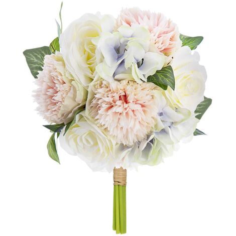 Bouquet d'oeillets artificiels rose H26cm - Atmosphera créateur d'intérieur (1/2)