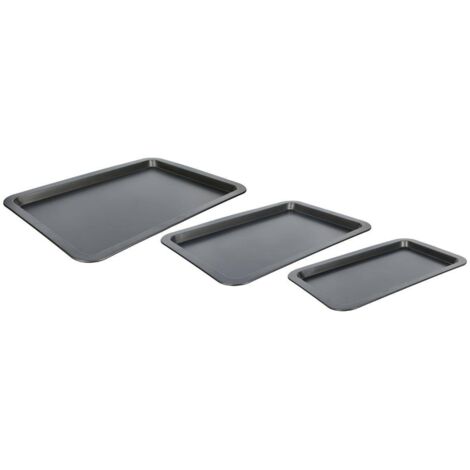 Lot de 3 plaques de cuisson en acier pour four avec livraison gratuite