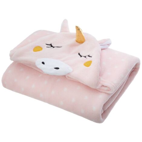 Plaid à capuche Enfant motif Licorne 100 x 140 cm - Atmosphera (1/5)